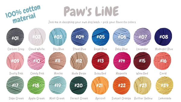 Make Your Own Design — Custom Braided Cotton Rope Leash