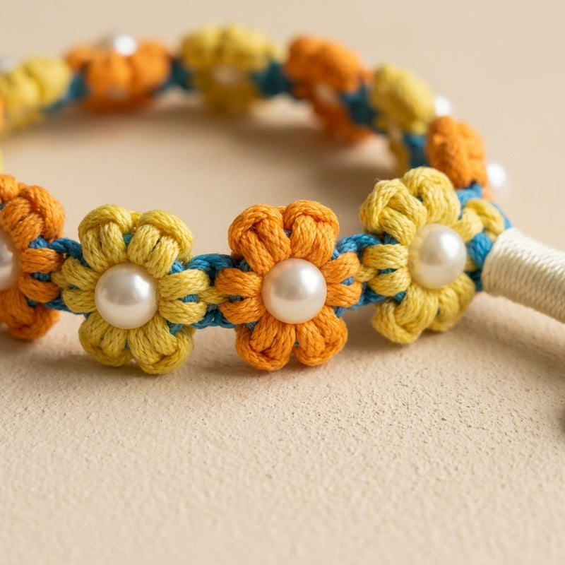 The Pearl & Blossom Dog Leash - Summer Sun